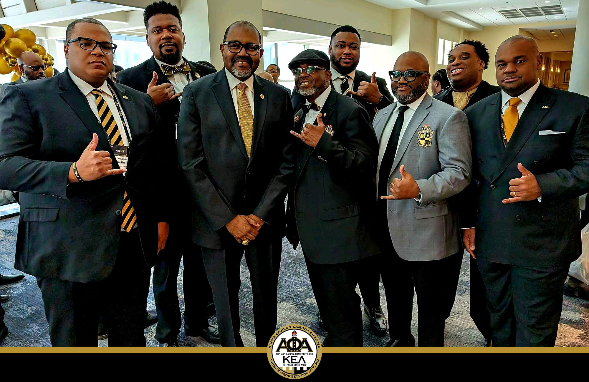 KEL Brothers with General President Dr. Willis L. Lonzer, III